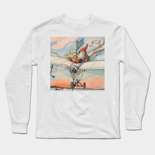 “The Christmas Aeroplane” by Jenny Nystrom Long Sleeve T-Shirt